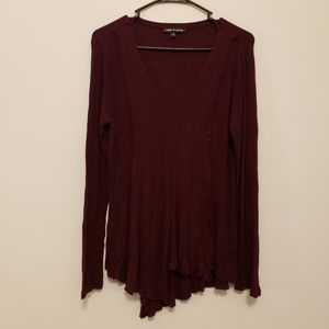 5 for $25 Burgundy Drapey Top